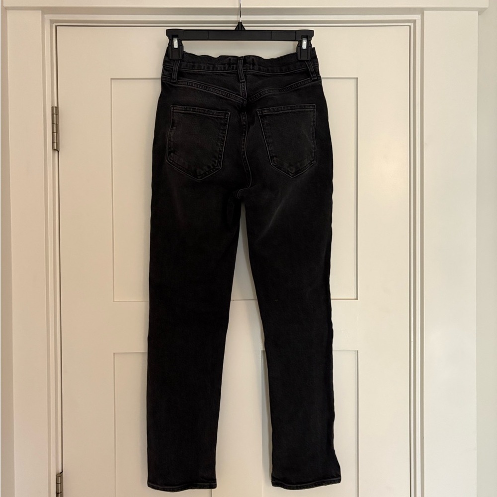 Agolde Riley High Rise Straight Leg Black size 25 - Picture 4 of 9